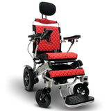 ComfyGo Majestic IQ-9000 AR, silver frame with the red quilted textile.