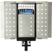 Harmar AL300 Full Fusion vehicle lift, platform folded, front view