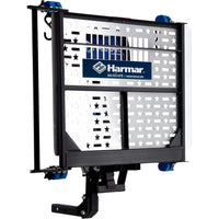 Harmar AL300HD Fusion vehicle lift folded, angled view