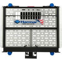 Harmar AL500 with the platform folded up, seen from the front