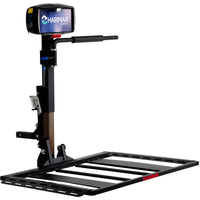 Harmar AL560XL automatic power wheelchair lift with the platform lowered, angled view