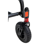 Pride Jazzy Carbon, the front caster and suspension