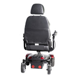 Merits Vision CF power wheelchair from the rear