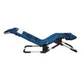 An Anchor with the back reclined low and the calf support raised