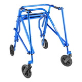 Blue Klip with seat on 8" front wheels from the side