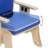 The seat of the Pango, which tilts forward or back from level
