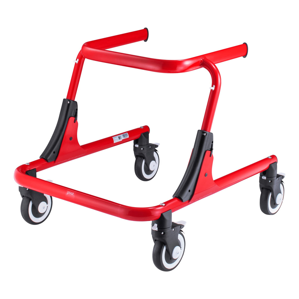 Circle Specialty Pivot gait trainer, medium size in red, the frame without accessories
