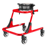 The padded trunk support add-on on a red Pivot