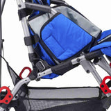 The seat rail of the Strive, where the seat depth is set, with the basket below it