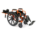 An orange Ziggo Pro reclined flat