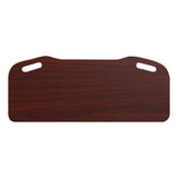 One Drive bariatric bed end in Figured Mahogany with two hand cut-outs. The set is a headboard and a footboard