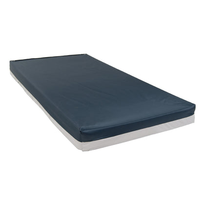 The Drive bariatric foam mattress 15301 in its blue stretch cover