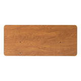One Drive 35" Brownlee Woods bed end in Oak, the flat top shape. The set is a headboard and a footboard