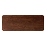 One Drive 42" Brownlee Woods bed end in Figured Mahogany, the flat top shape. The set is a headboard and a footboard