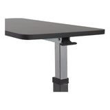 The walnut top and height post of the Drive 13067 overbed table