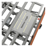 The Drive P703 deck with its mattress length markings