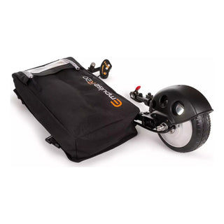 Empulse R20 folded flat with its backpack