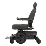 Pride Jazzy EVO 613 power wheelchair in Black, side profile from the left