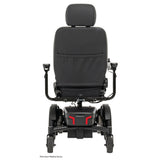 Pride Jazzy EVO 613 power wheelchair in Black, rear view