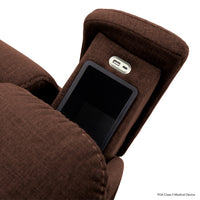 Phone charger on the Pride Sitting Pretty Evolution LC-435 in Cosi Mocha
