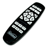 The Hi-Low wireless remote, with buttons for the head, the foot, the bed height, four memory positions, flat, massage and the underbed light