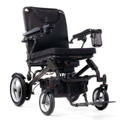 Travel Buggy DASH 3 power wheelchair in dark grey metallic