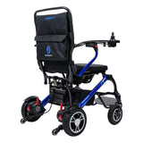 Forcemech Carbon F1 power wheelchair in blue