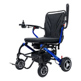 Forcemech Carbon F1 power wheelchair in blue