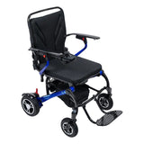 Forcemech Carbon F1 power wheelchair in blue