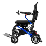 Forcemech Carbon F1 power wheelchair in blue