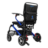 Forcemech Carbon F1 power wheelchair in blue