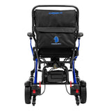 Forcemech Carbon F1 power wheelchair in blue