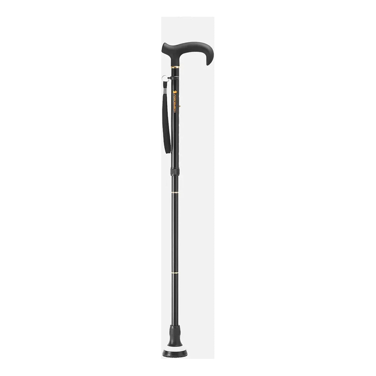 Forcemech GlowGuard Premium Folding Cane, Matte, black