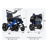 Forcemech Navigator PRO power wheelchair in blue