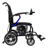 Forcemech Ultralite G10 power wheelchair in blue