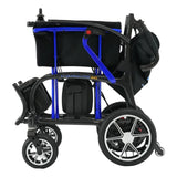 Forcemech Ultralite G10 power wheelchair in blue