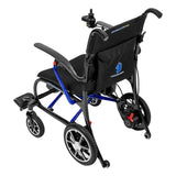 Forcemech Ultralite G10 power wheelchair in blue
