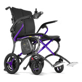 Forcemech Ultralite G20 power wheelchair in imperial violet purple