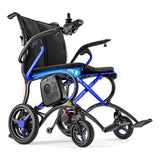 Forcemech Ultralite G20 PRO power wheelchair in sapphire azure blue