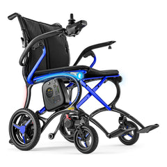 Forcemech Ultralite G20 PRO power wheelchair in sapphire azure blue