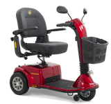 Golden Companion 3-Wheel Mid-Size in Crimson Red, left three-quarter view