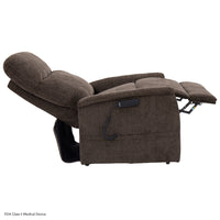 Pride Sitting Pretty Genesis LC-150 in Sophie Latte, reclined, profile view