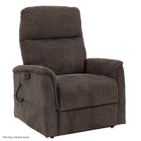 Pride Sitting Pretty Genesis LC-150 lift chair in Sophie Latte, seated position