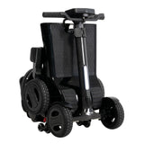 Pride Go Go Carbon mobility scooter folded into a compact unit for transport