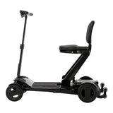 Pride Go Go Carbon mobility scooter in Black, left side profile view