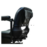 Pride Go Go Elite Traveller 3-Wheel mobility scooter seat back storage pocket detail