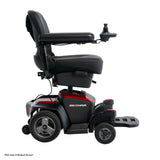 Pride Go Chair in Ruby Red, side view from the right