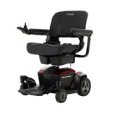 Pride Go Chair in Ruby Red, three-quarter view from the left