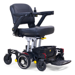 Golden Buzzaround CarryOn Power Chair: GP130 Velvet Red Left Turn