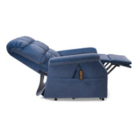Cambridge in Calypso, fully reclined, side view